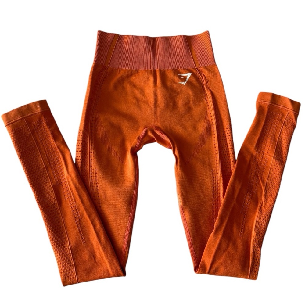Gymshark Flawless Knit Leggings in Burnt Orange